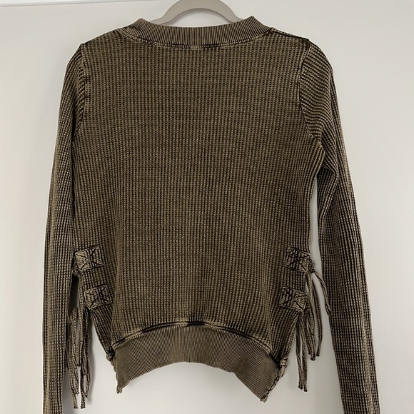 EUC Free People FP One Thermal Cropped Interlaken Top - Picture 11 of 16